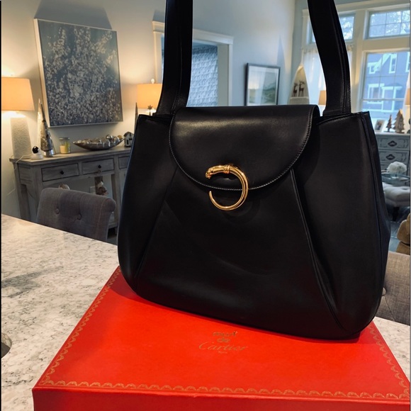 Cartier Handbags - CARTIER Panthere Bag, Dust Bag, Auth. Card & Box